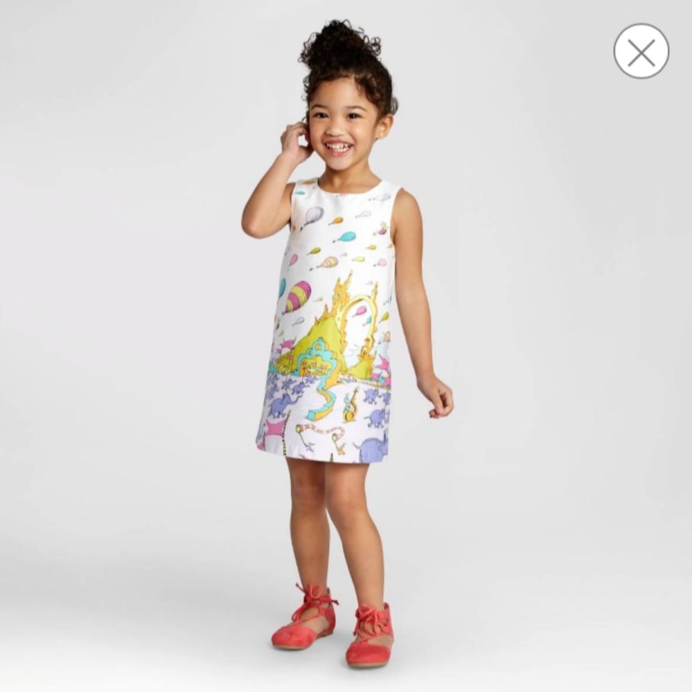 Dr Seuss Toddler smock dress